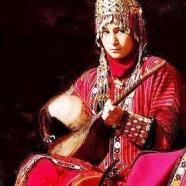 Dutarist Turkmen girl